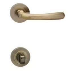 klučka DEA R - mosadz, brúseny bronz