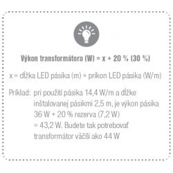 LED transformátor 12V/18W, 1.5A