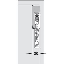 Aventos HK TOP, s tlmením, biely