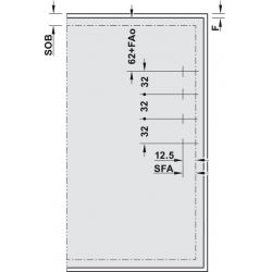 Aventos HK TOP, s tlmením, biely