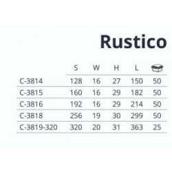 madlo Rustico, matný chróm