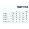 madlo Rustico, matný chróm
