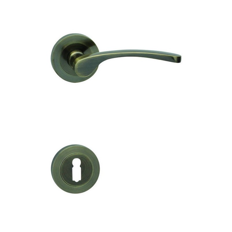 klučka LAURA R - mosadz, brúseny bronz