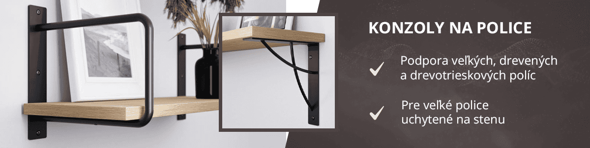 Konzoly na police